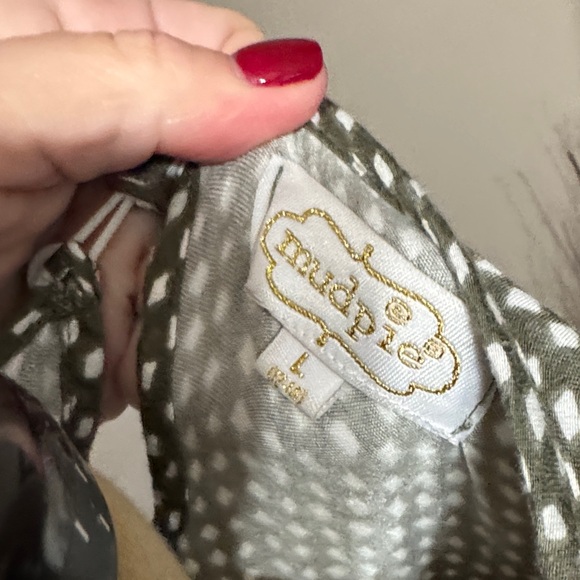 Mud Pie Black and White Long Sleeve Dress - Picture 2 of 4